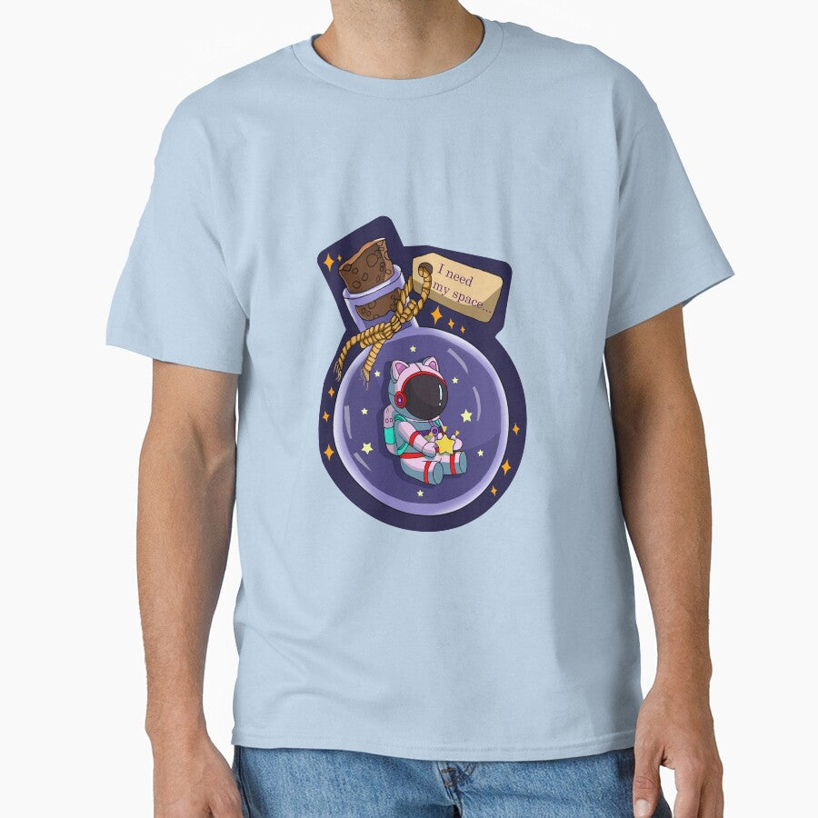 Astronaut with cat ears bottled with stars by Shinymeww T-Shirts, Hoodie, Sweatshirt | BlankRebels.com (Image 1)