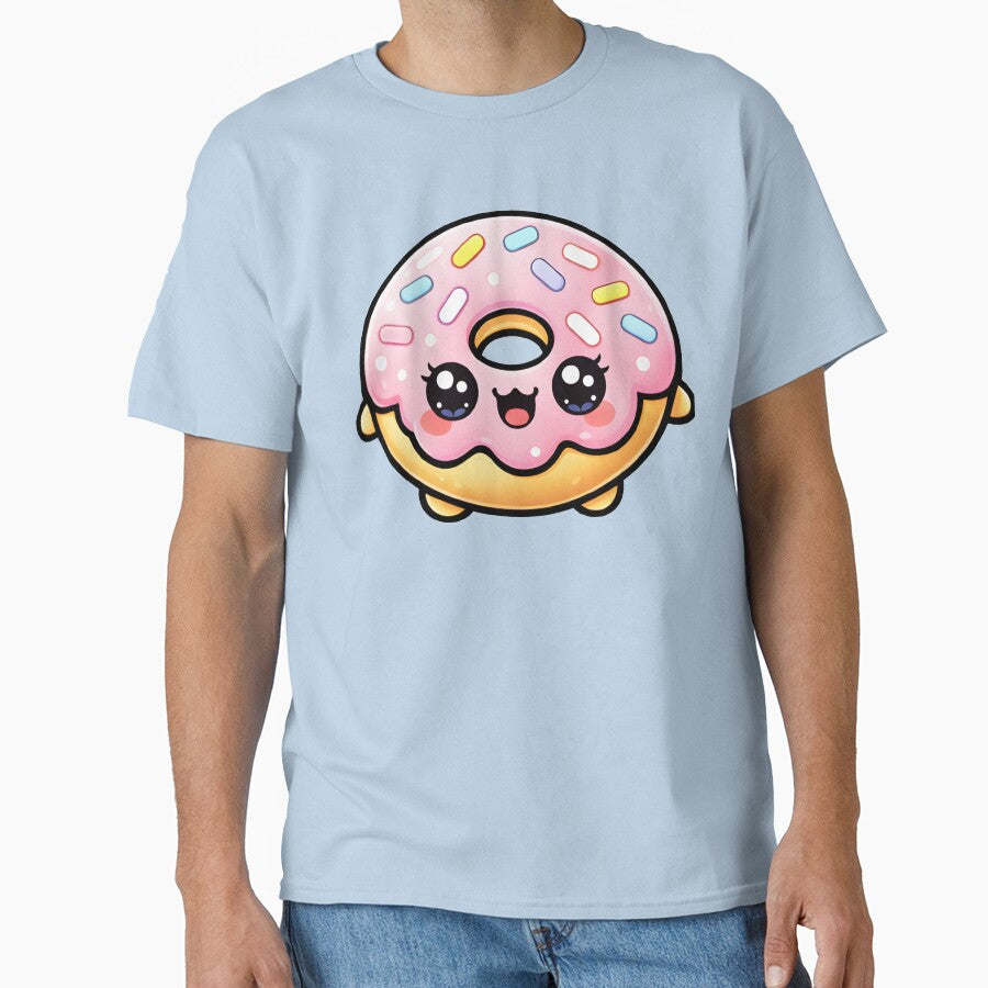 Kawaii Donut Cute Donut character Illustration by Chibloom T-Shirts, Hoodie, Sweatshirt | BlankRebels.com (Image 1)