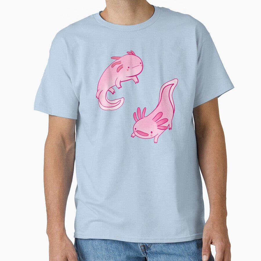 Two axolotls drawing by Mayarart T-Shirts, Hoodie, Sweatshirt | BlankRebels.com (Image 1)