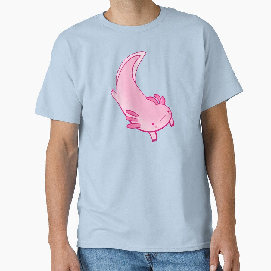 Cute happy axolotl illustration by Mayarart T-Shirts, Hoodie, Sweatshirt | BlankRebels.com (Image 1)