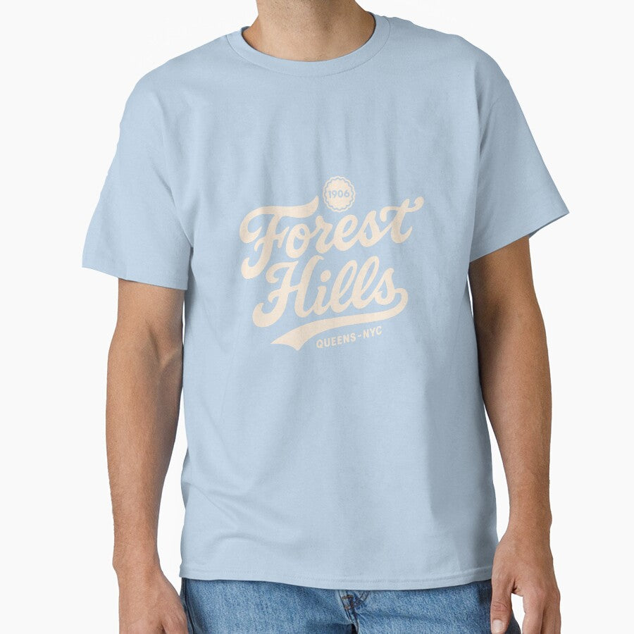 Forest Hills New York Script Lettering by Boogosh T-Shirts, Hoodie, Sweatshirt | BlankRebels.com (Image 1)
