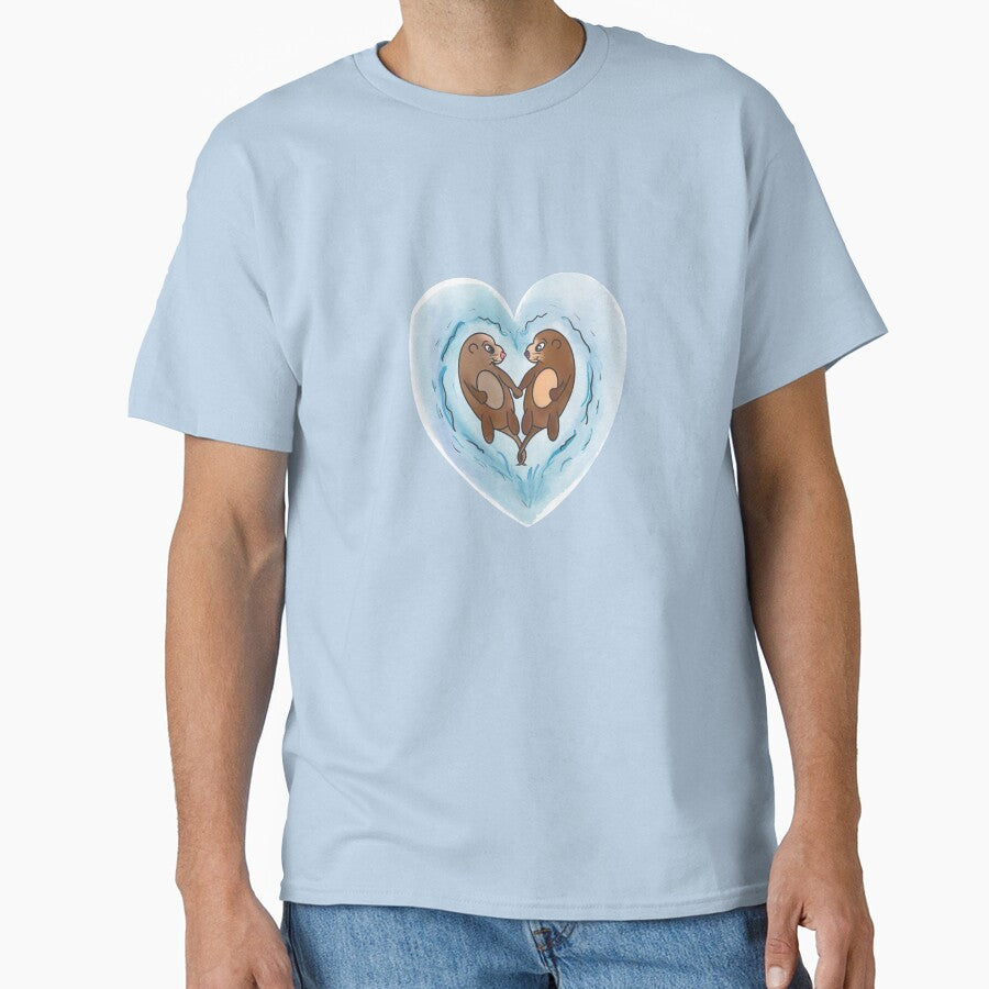 Otters in love by Tirish56 T-Shirts, Hoodie, Sweatshirt | BlankRebels.com (Image 1)