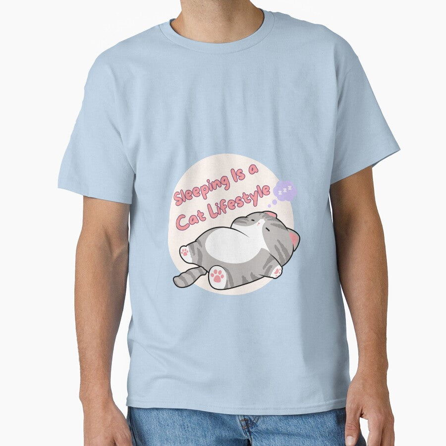Sleeping is a Cat Lifestyle| Cute Cat Lover Design by CuteVibesStudio