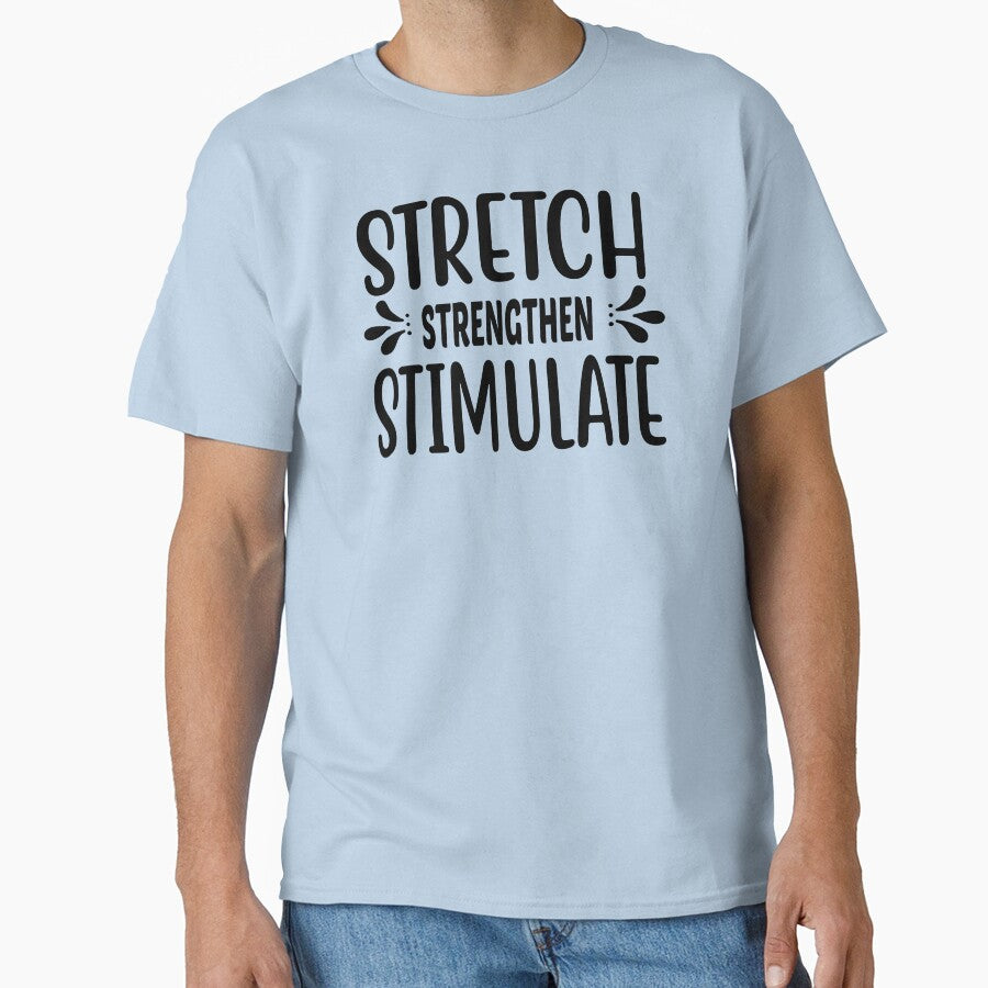 Yoga Quote Stretch Strengthen Stimulate Motivational Saying by SoccaTamam T-Shirts, Hoodie, Sweatshirt (Image 1)