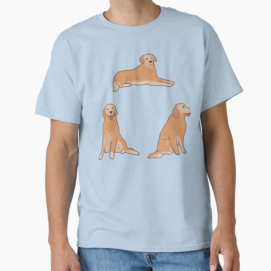 Golden Retriever pack illustration by Mayarart T-Shirts, Hoodie, Sweatshirt | BlankRebels.com (Image 1)