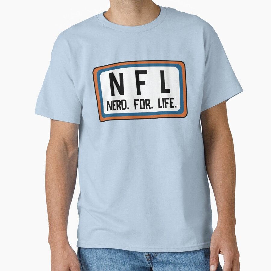 Nerd For Life in orange and blue! Wear it proud lol! by Becca C. Smith T-Shirts, Hoodie, Sweatshirt (Image 1)