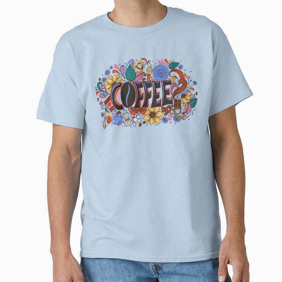 Coffee - sketch art by artichokes T-Shirts, Hoodie, Sweatshirt | BlankRebels.com (Image 1)