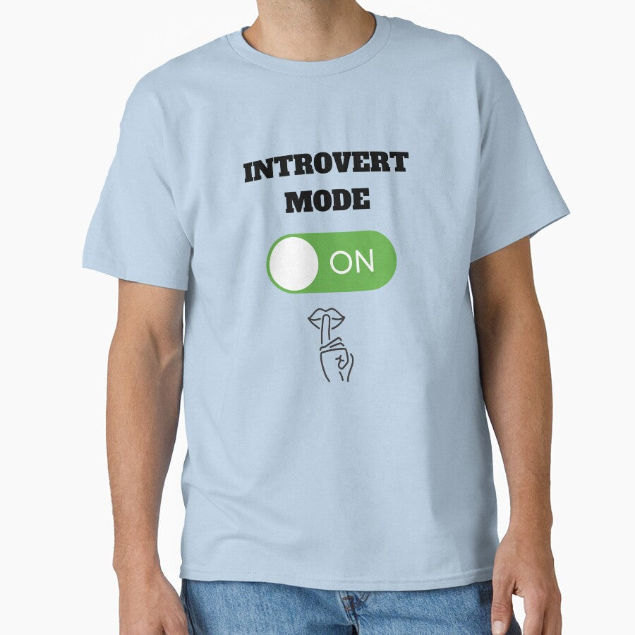 Funny ‘Introvert Mode On’ Gifts For Shy, Introverts, Proud Geeks and Nerdy People by haRexia T-Shirts, Hoodie,... (Image 1)