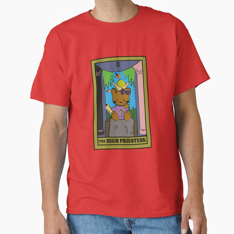 TAROT CARDS | THE HIGH PRIESTESS. | CAT by FalconLifeStore T-Shirts, Hoodie, Sweatshirt | BlankRebels.com (Image 1)