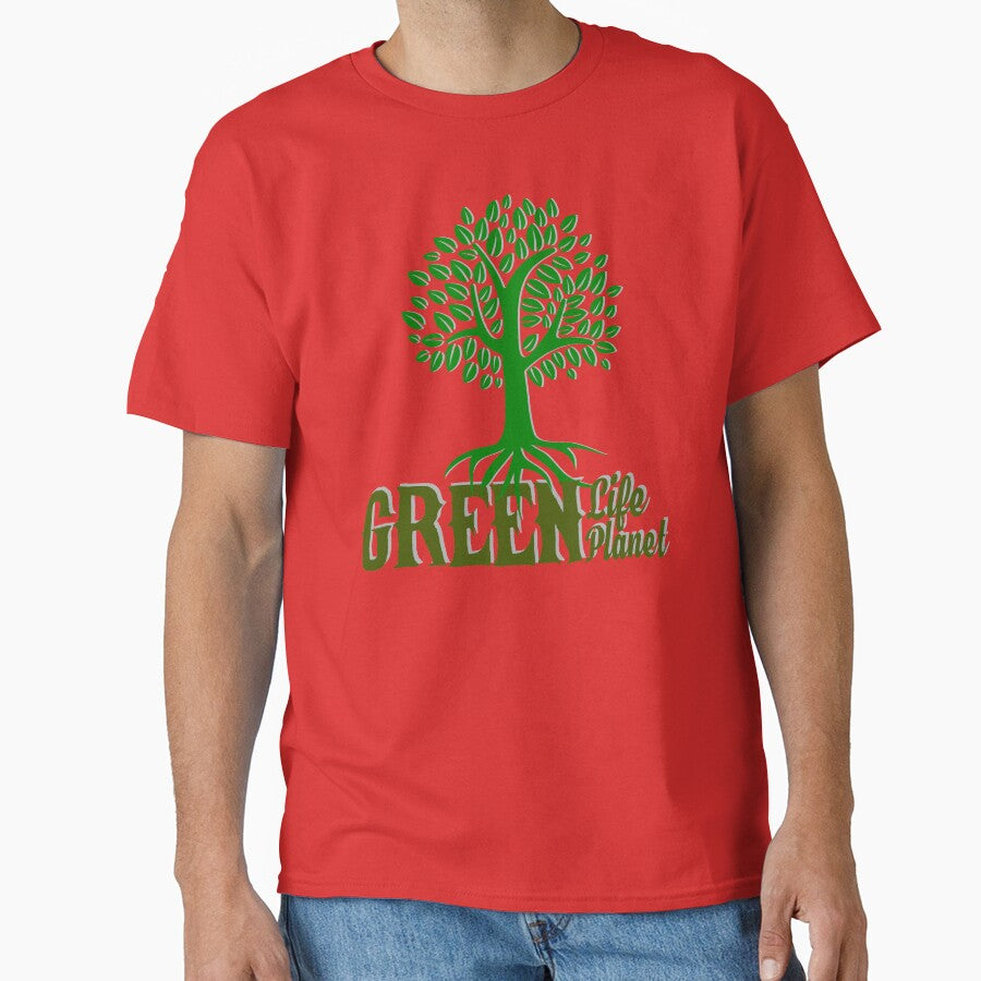 Green Life, Planet - Go Green, Preserve Environment by ViVedX T-Shirts, Hoodie, Sweatshirt | BlankRebels.com (Image 1)