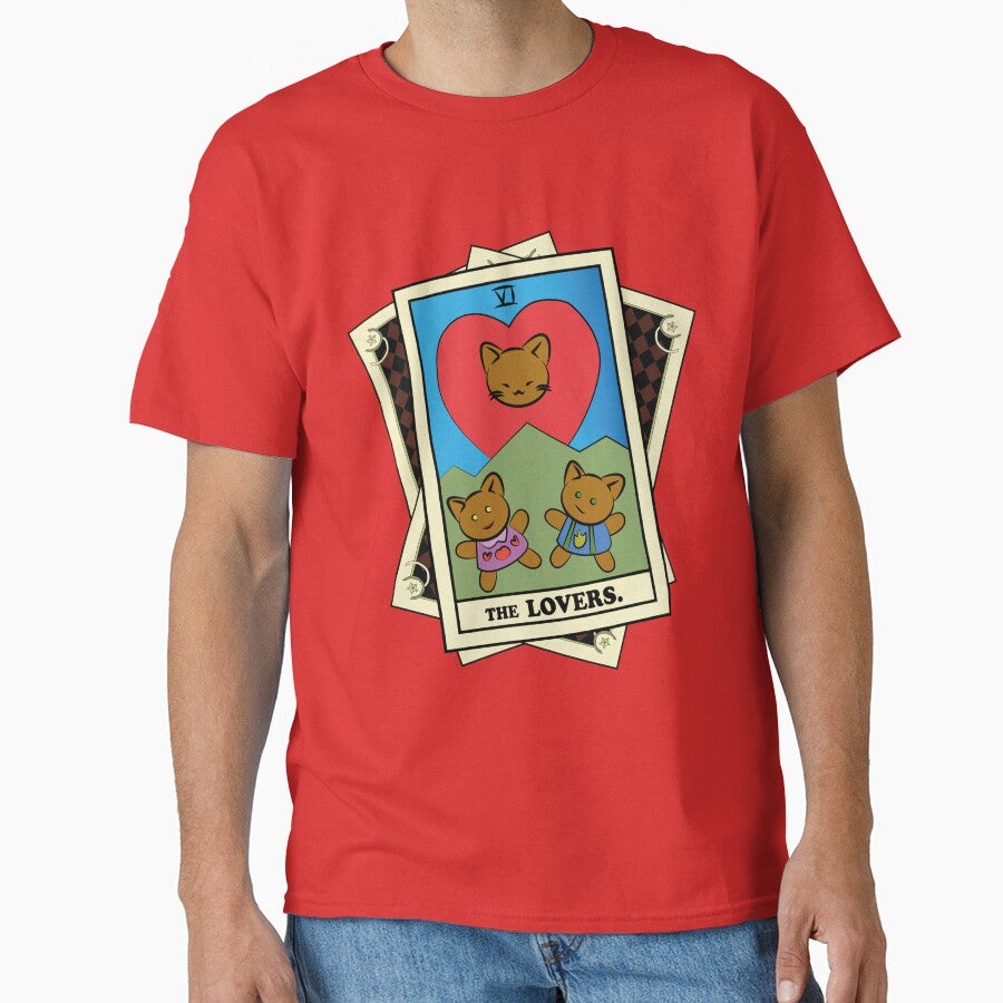 TAROT CARDS DECK | THE LOVERS. | FORTUNE CAT by FalconLifeStore T-Shirts, Hoodie, Sweatshirt | BlankRebels.com (Image 1)