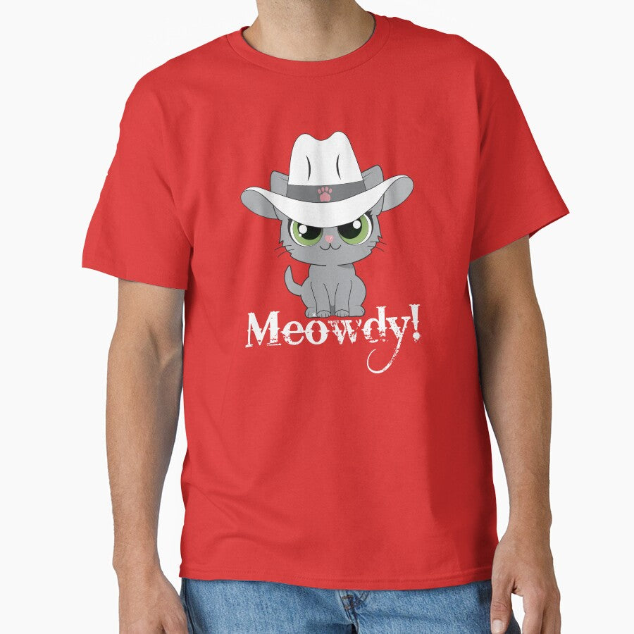 Meowdy Kitty! with white lettering by KathyRHuff T-Shirts, Hoodie, Sweatshirt | BlankRebels.com (Image 1)