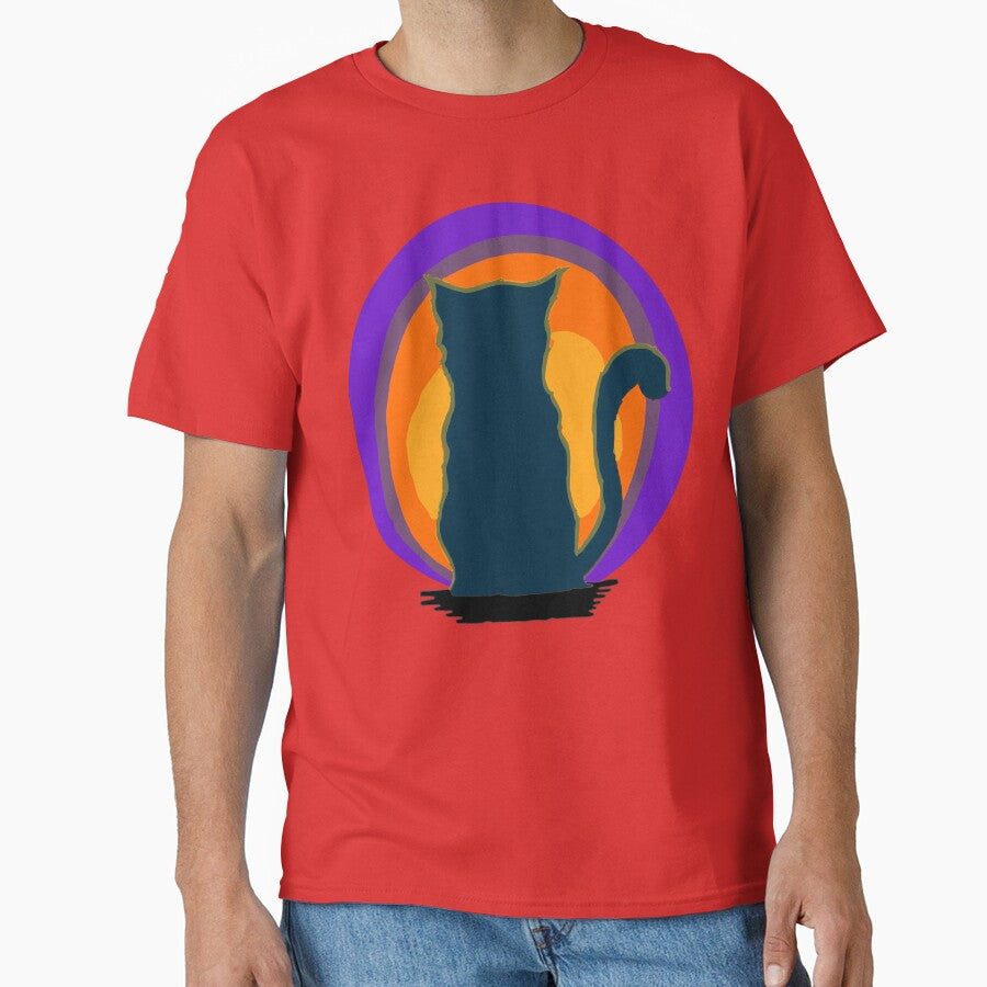 Cat Looking At Sunset by FilMate T-Shirts, Hoodie, Sweatshirt | BlankRebels.com (Image 1)