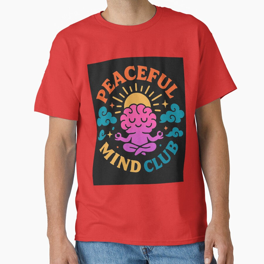 Peaceful Mind Club by Rolukino Design T-Shirts, Hoodie, Sweatshirt | BlankRebels.com (Image 1)