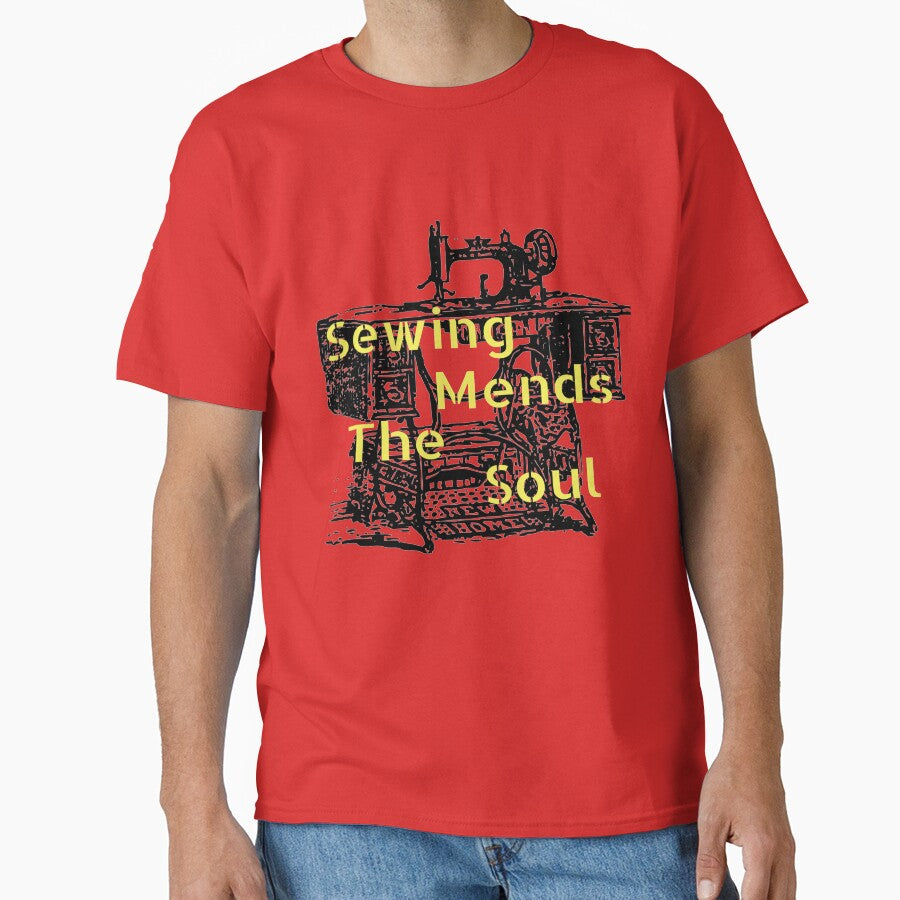 Sewing mends the soul by Souperjumble T-Shirts, Hoodie, Sweatshirt | BlankRebels.com (Image 1)