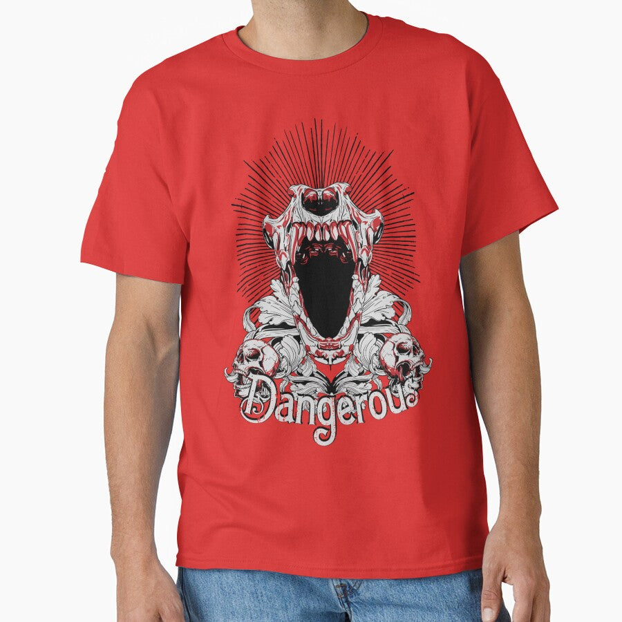 "Dangerous" - graphic design art by Aiden93 T-Shirts, Hoodie, Sweatshirt | BlankRebels.com (Image 1)