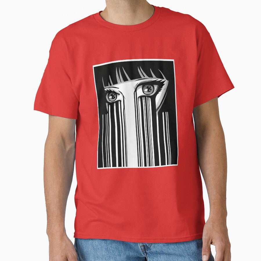 Anime eyes Japan barcode by Fran Fryberg T-Shirts, Hoodie, Sweatshirt | BlankRebels.com (Image 1)