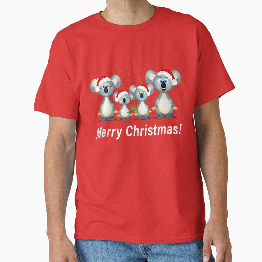 Merry Christmas - Koala Australian Theme by Aussie Inspired T-Shirts, Hoodie, Sweatshirt | BlankRebels.com (Image 1)
