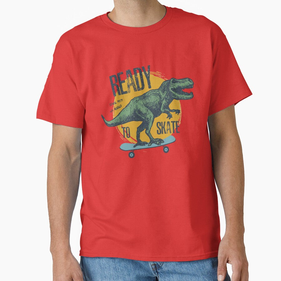 skating dinosaur vector design tshirt by anandsiva2703 Hoodie, Sweatshirt | BlankRebels.com (Image 1)