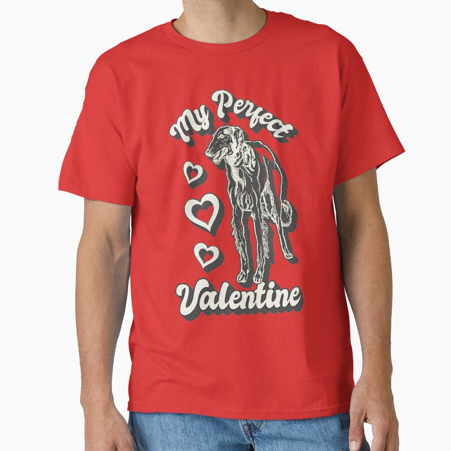 My Perfect Hound Valentine, Fun Valentines Design For Dog Animal Lovers by TrulyEpoque T-Shirts, Hoodie, Sweatshirt (Image 1)