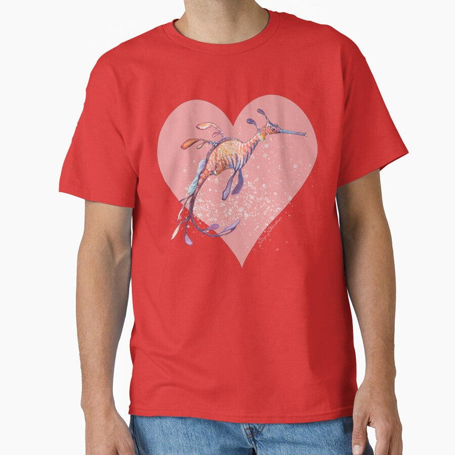 I Heart Sea-Dragons - Valentine's Day by Nadya Neklioudova T-Shirts, Hoodie, Sweatshirt | BlankRebels.com (Image 1)