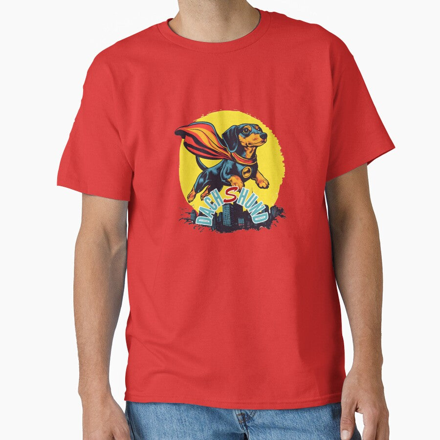 Superhero Dachshund by VisuAIze