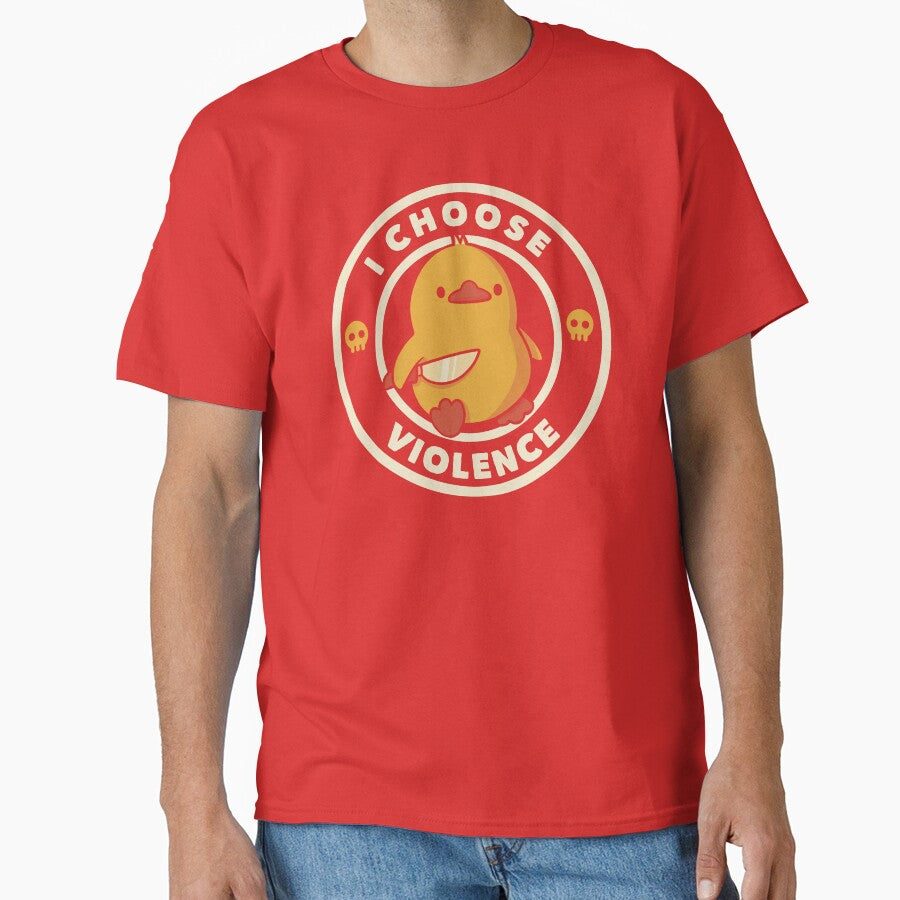 I Choose Violence Funny Duck Viva Magenta by Tobe Fonseca by Tobe Fonseca®