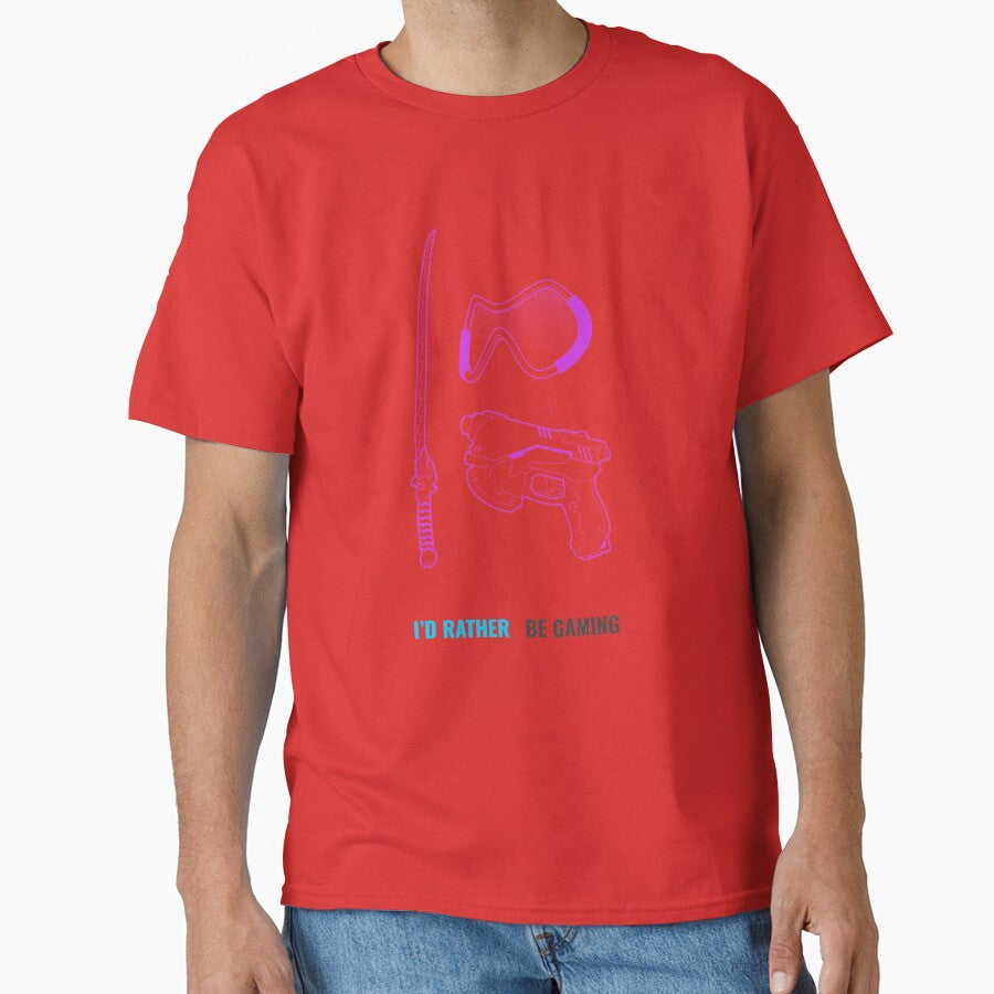 I'd Rather be Gaming. by tepalistings T-Shirts, Hoodie, Sweatshirt | BlankRebels.com (Image 1)