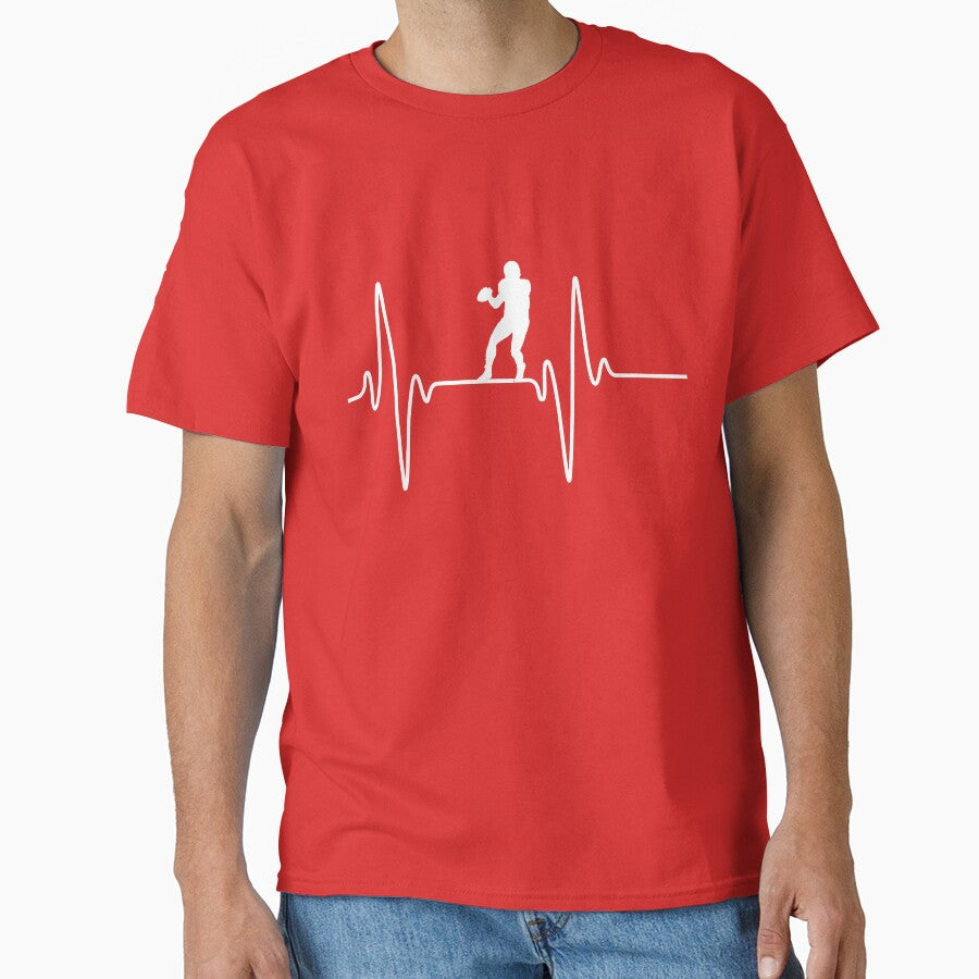 Football Player EKG by DeansDesigns44 T-Shirts, Hoodie, Sweatshirt | BlankRebels.com (Image 1)
