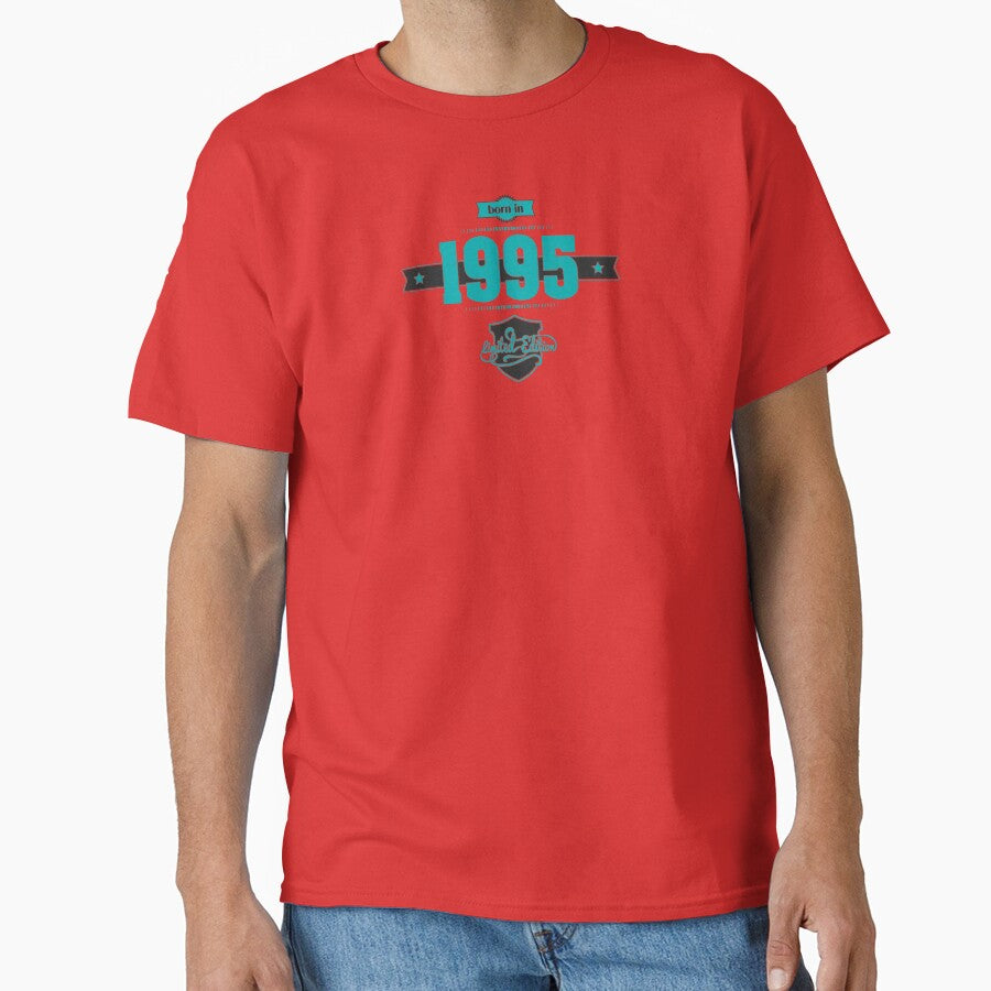Born in 1995 (Blue&Darkgrey) by ipiapacs T-Shirts, Hoodie, Sweatshirt | BlankRebels.com (Image 1)
