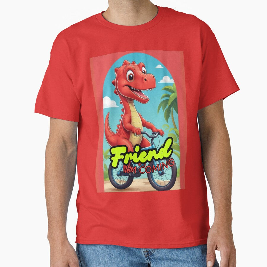 Dinosaur friend I´m coming by KIDS-PRINTS T-Shirts, Hoodie, Sweatshirt | BlankRebels.com (Image 1)