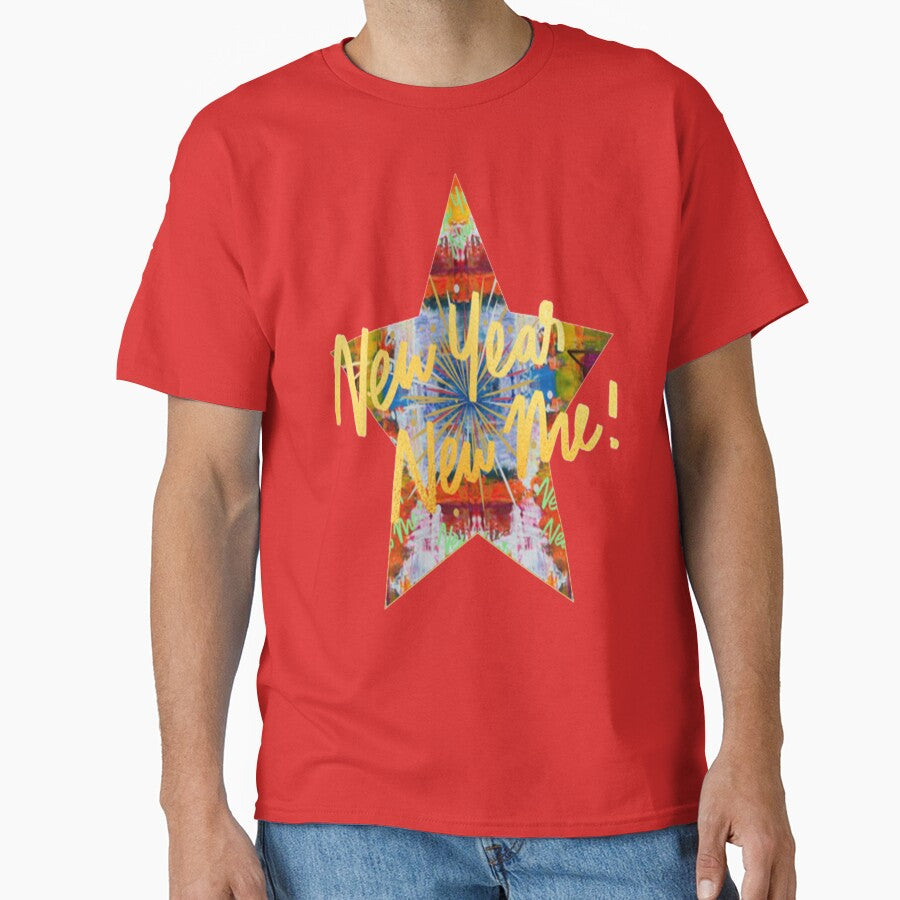 New Year New Me Graphic Abstract Lettering Design, Howdy New Year,New Years Celebration, New Years Eve... (Image 1)