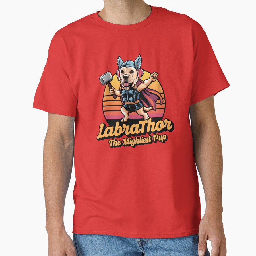 Labrathor – The Mightiest Pup Pun by Jollys-ArtShop T-Shirts, Hoodie, Sweatshirt | BlankRebels.com (Image 1)