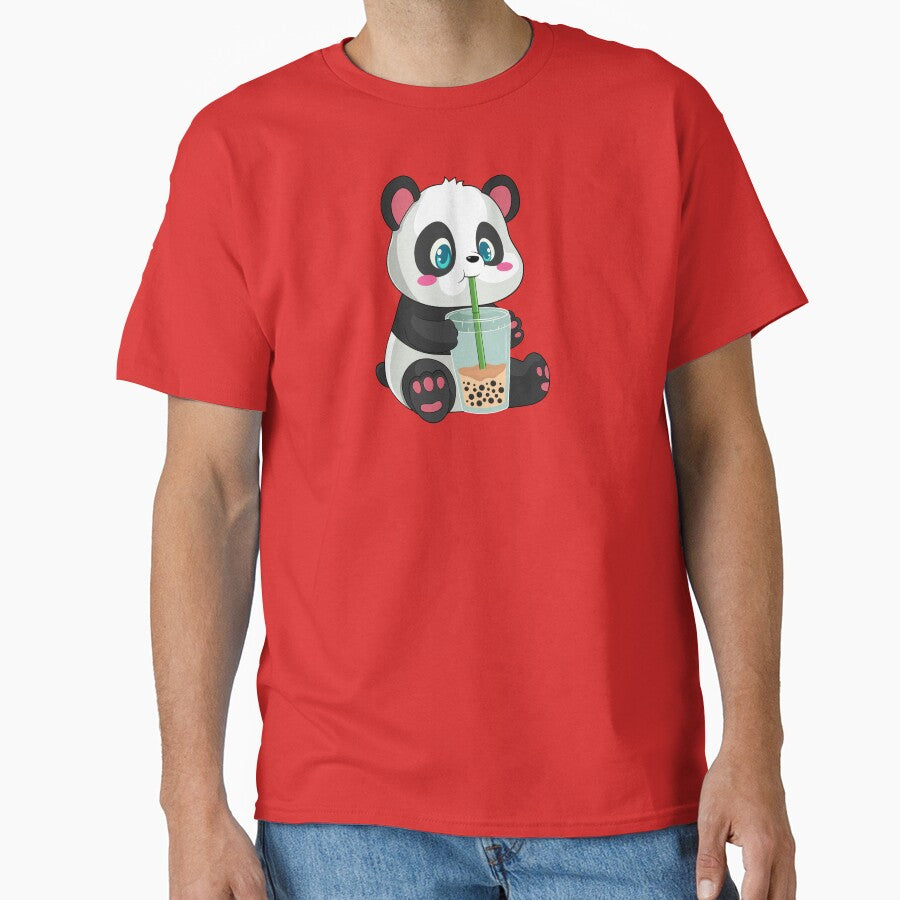 Cute Bubble Tea Lover panda by Artistusha T-Shirts, Hoodie, Sweatshirt | BlankRebels.com (Image 1)
