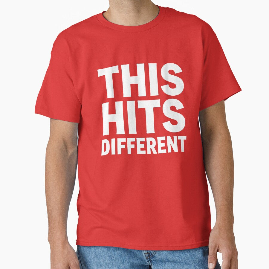 This Hits Different Slogan by AnimalAirtistry T-Shirts, Hoodie, Sweatshirt | BlankRebels.com (Image 1)