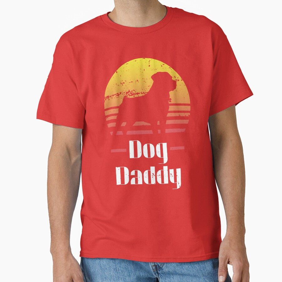 Dog Daddy Vintage Eighties Style Dog Retro Distressed by CCey T-Shirts, Hoodie, Sweatshirt | BlankRebels.com (Image 1)