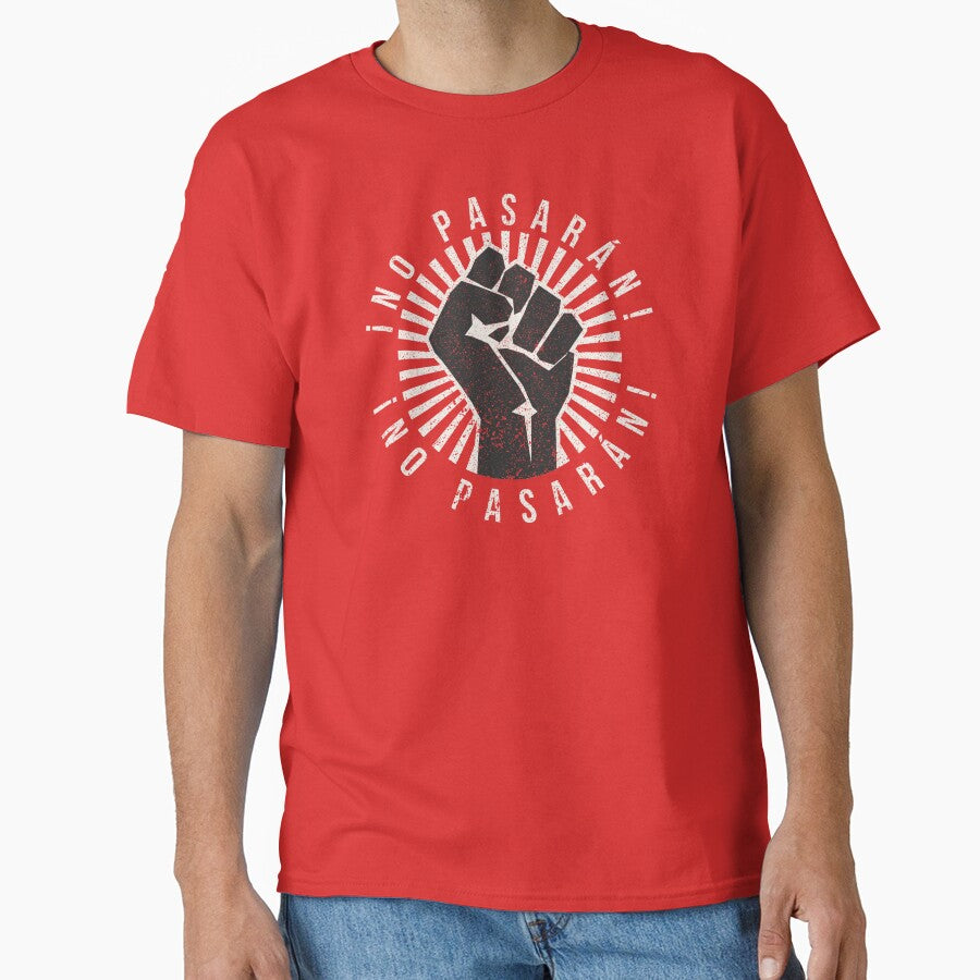 No Pasaran (vintage/distressed) by Texterns T-Shirts, Hoodie, Sweatshirt | BlankRebels.com (Image 1)