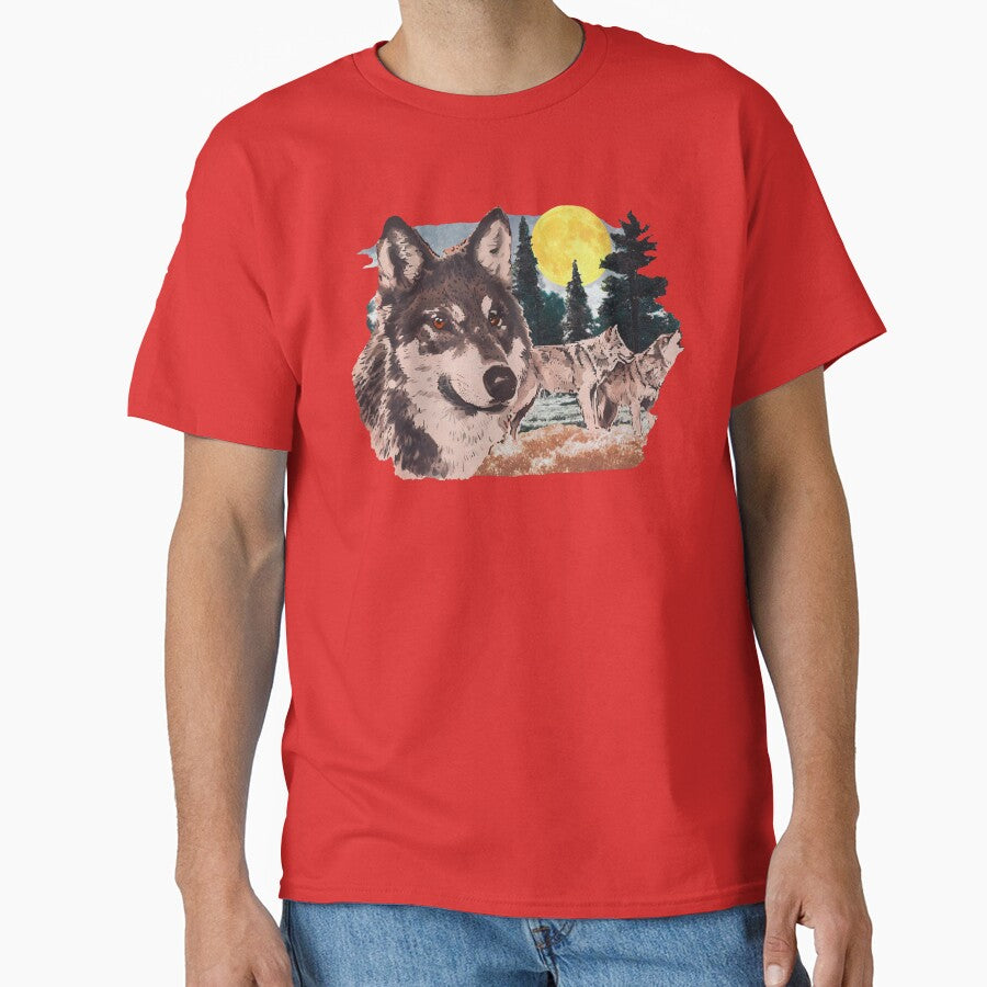 Napoleon Dynamite Movie - Retro Wolf Nature Scene by ourkid T-Shirts, Hoodie, Sweatshirt | BlankRebels.com (Image 1)