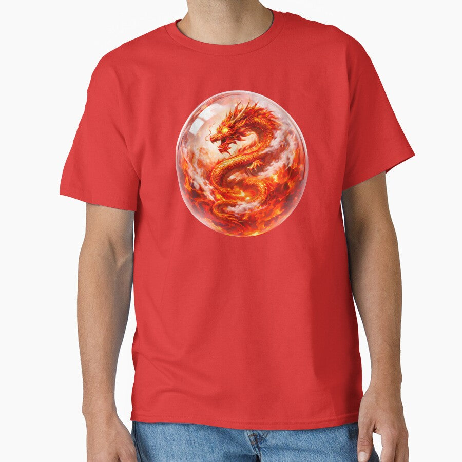Fire Dragon Crystal Orb – Symbol of Power and Awakening by Dragon-Samurai T-Shirts, Hoodie, Sweatshirt (Image 1)