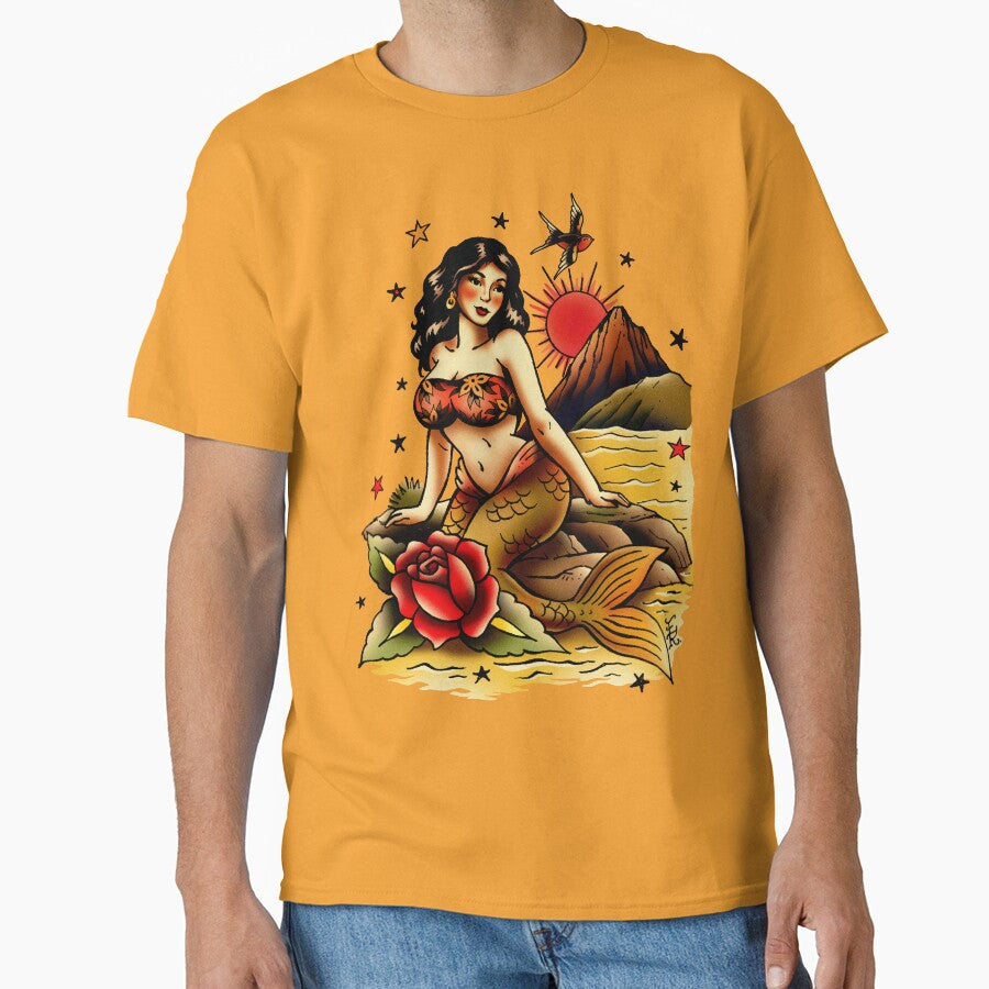 Traditional Brazilian Flash – Tropical Siren by Rauth Arte & Flash T-Shirts, Hoodie, Sweatshirt | BlankRebels.com (Image 1)