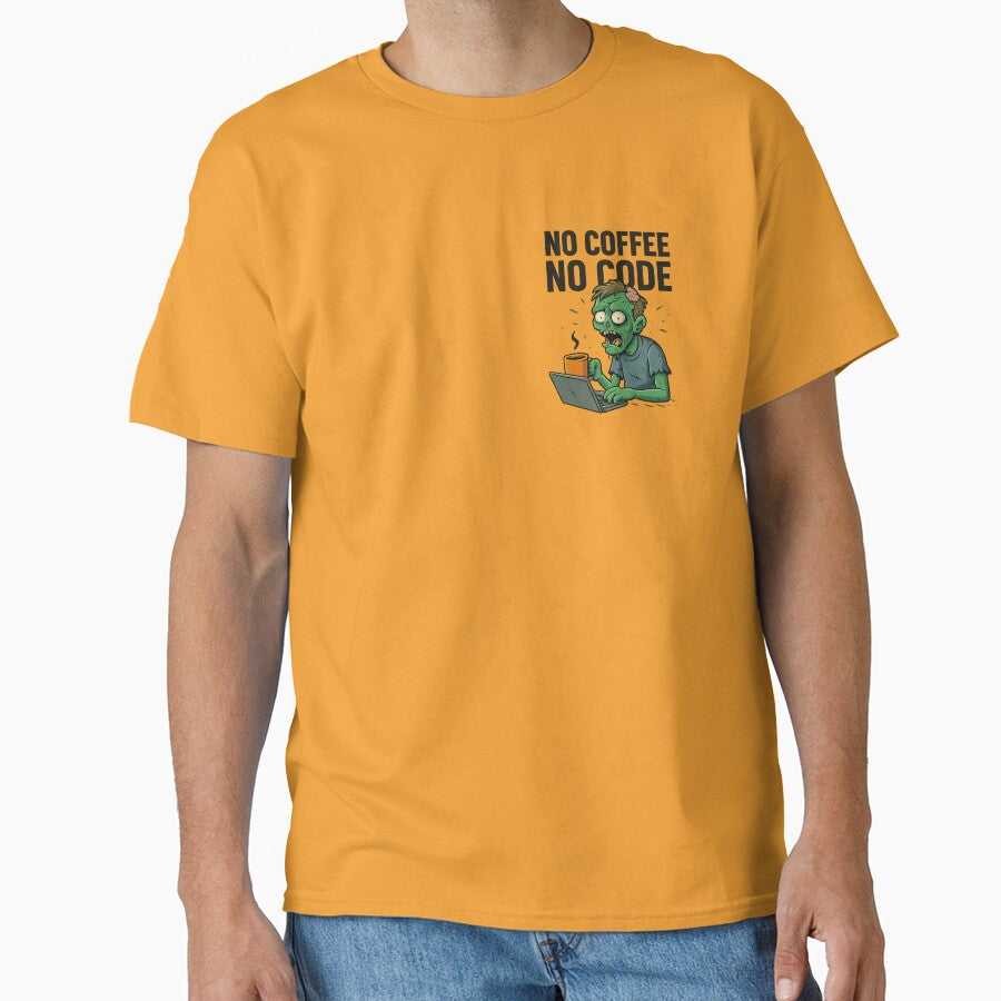 No Coffee No Code – For Programmers and Coffee Lovers by Café & caos T-Shirts, Hoodie, Sweatshirt | BlankRebels.com (Image 1)