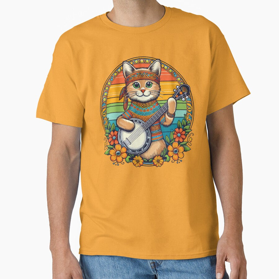 Hippie Banjo Cat by RayCrimson