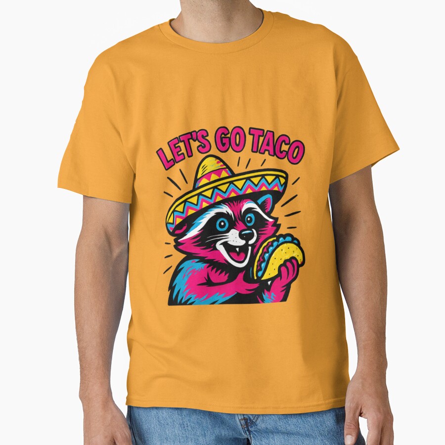 Taco Pun Art - 'Let’s Go Taco' Cute Mexican Food Lover by KhadijaBatool38 T-Shirts, Hoodie, Sweatshirt (Image 1)