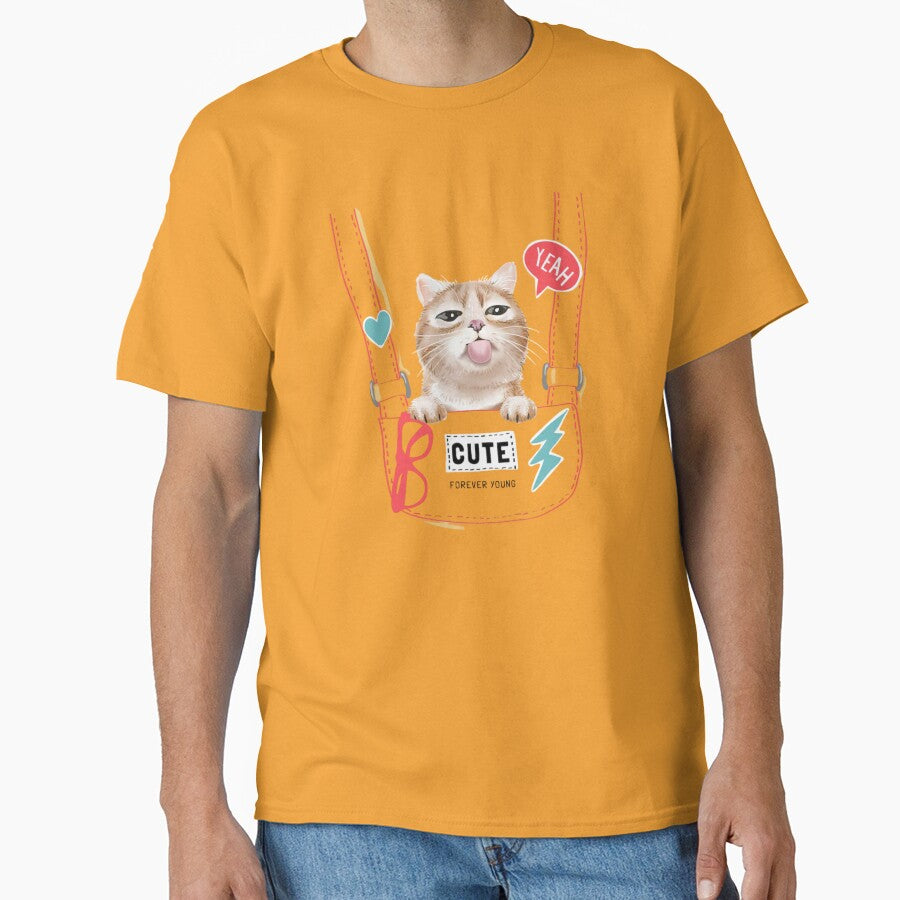 I'm forever young cat classic tshirt by anandsiva2703 Hoodie, Sweatshirt | BlankRebels.com (Image 1)