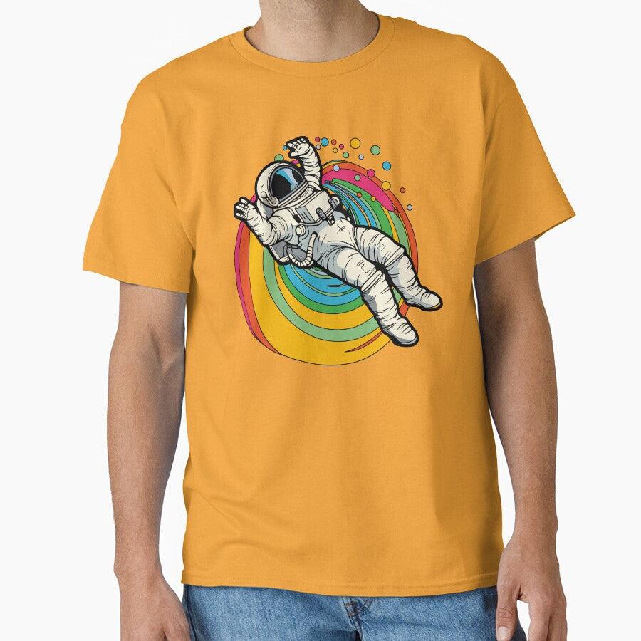 Rainbow astronaut by cptcarterprints T-Shirts, Hoodie, Sweatshirt | BlankRebels.com (Image 1)