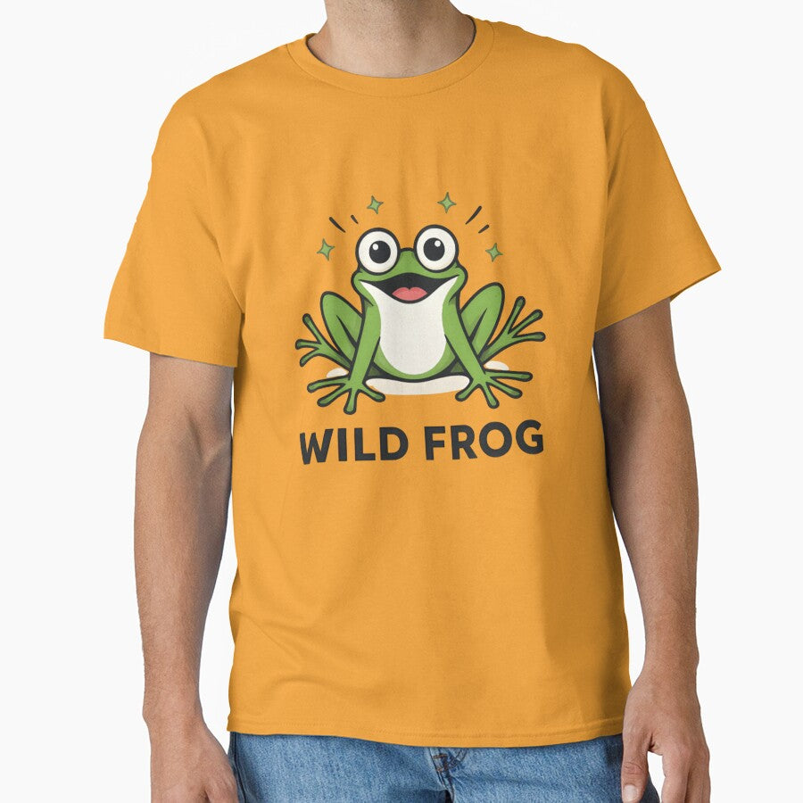 Wild Frog Sticker – Chaotic Frog Energy Funny Meme Shirt T-Shirts, Hoodie, Sweatshirt