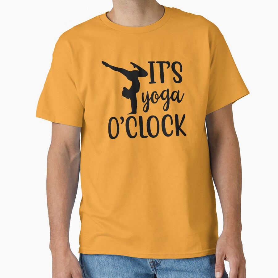 Yoga Saying Its Yoga O' Clock Motivational Quotes by SoccaTamam T-Shirts, Hoodie, Sweatshirt | BlankRebels.com (Image 1)