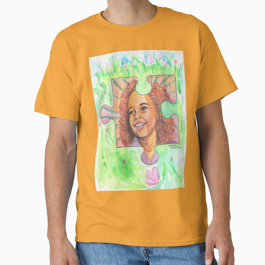 Little Girl puzzle piece by Sarah-Lynn Brown T-Shirts, Hoodie, Sweatshirt | BlankRebels.com (Image 1)