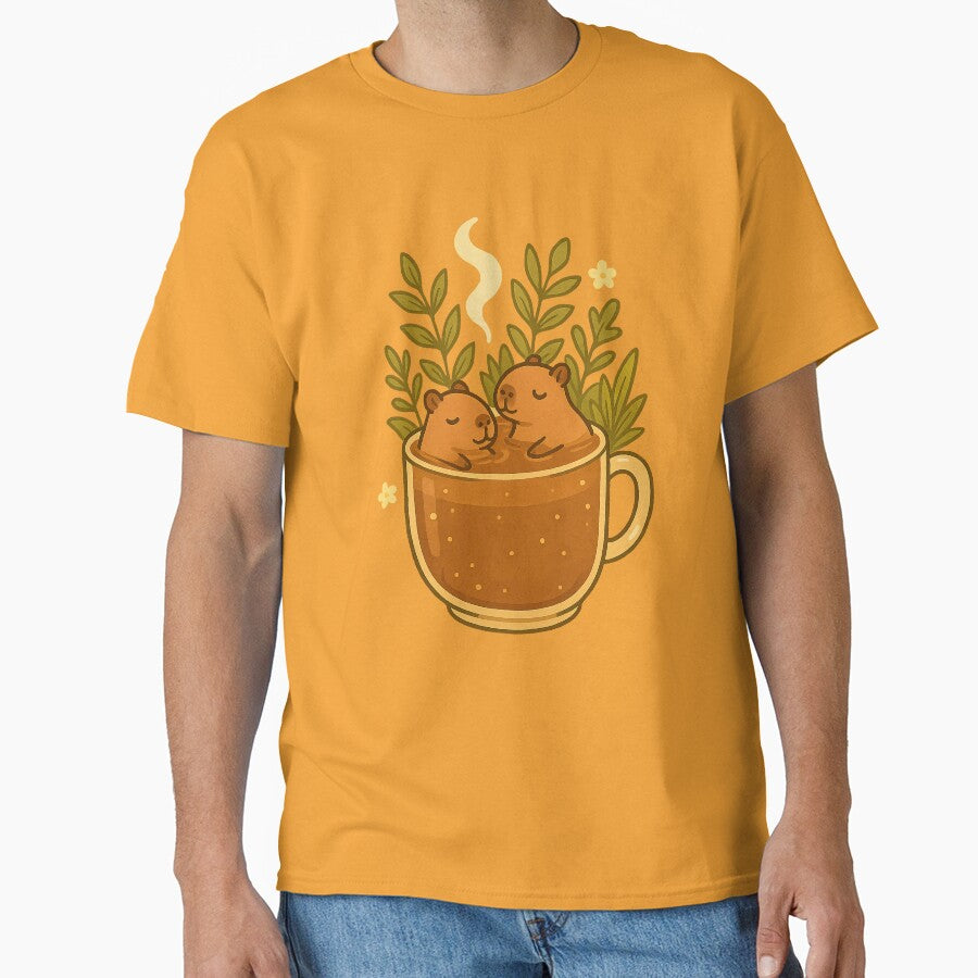 Capybaras & Coffee by maurirocha T-Shirts, Hoodie, Sweatshirt | BlankRebels.com (Image 1)