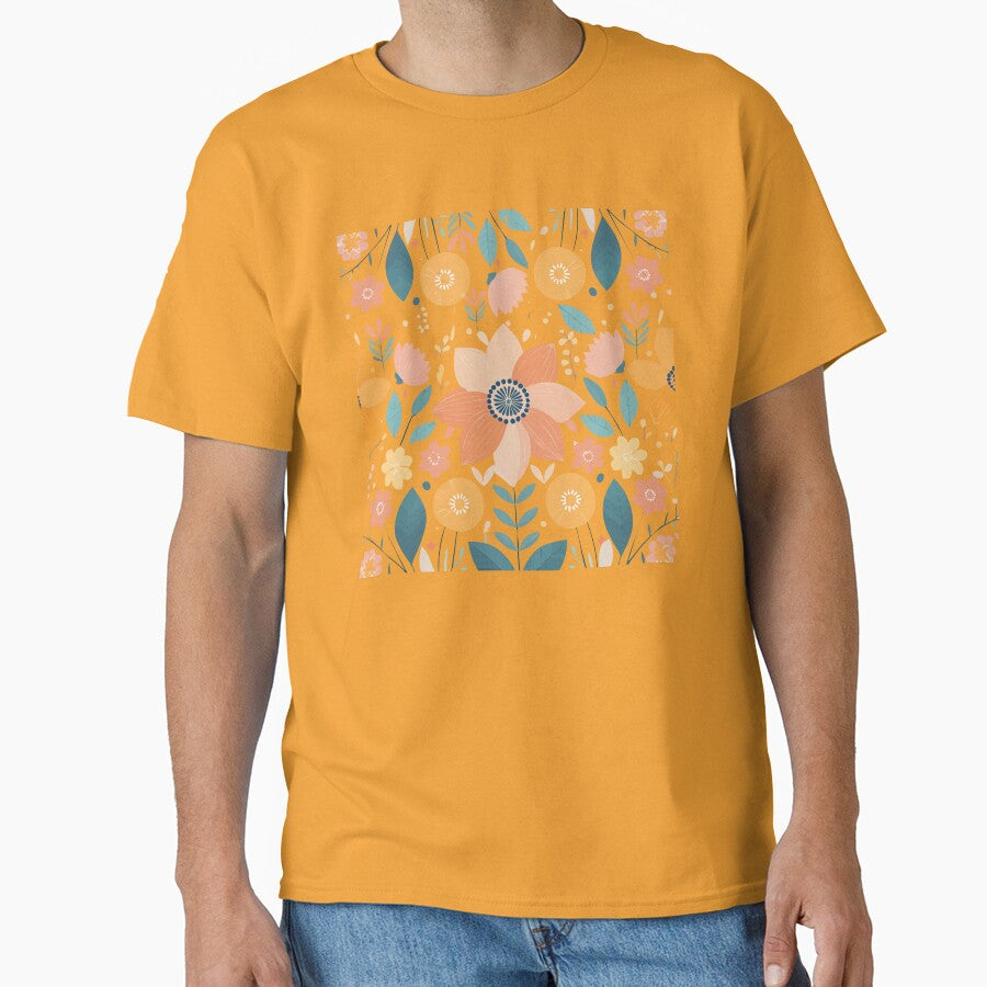 Boho Floral Bloom by Willow Sage T-Shirts, Hoodie, Sweatshirt | BlankRebels.com (Image 1)